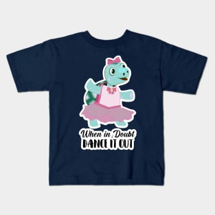 Dancing Turtle Dance it out Kids T-Shirt